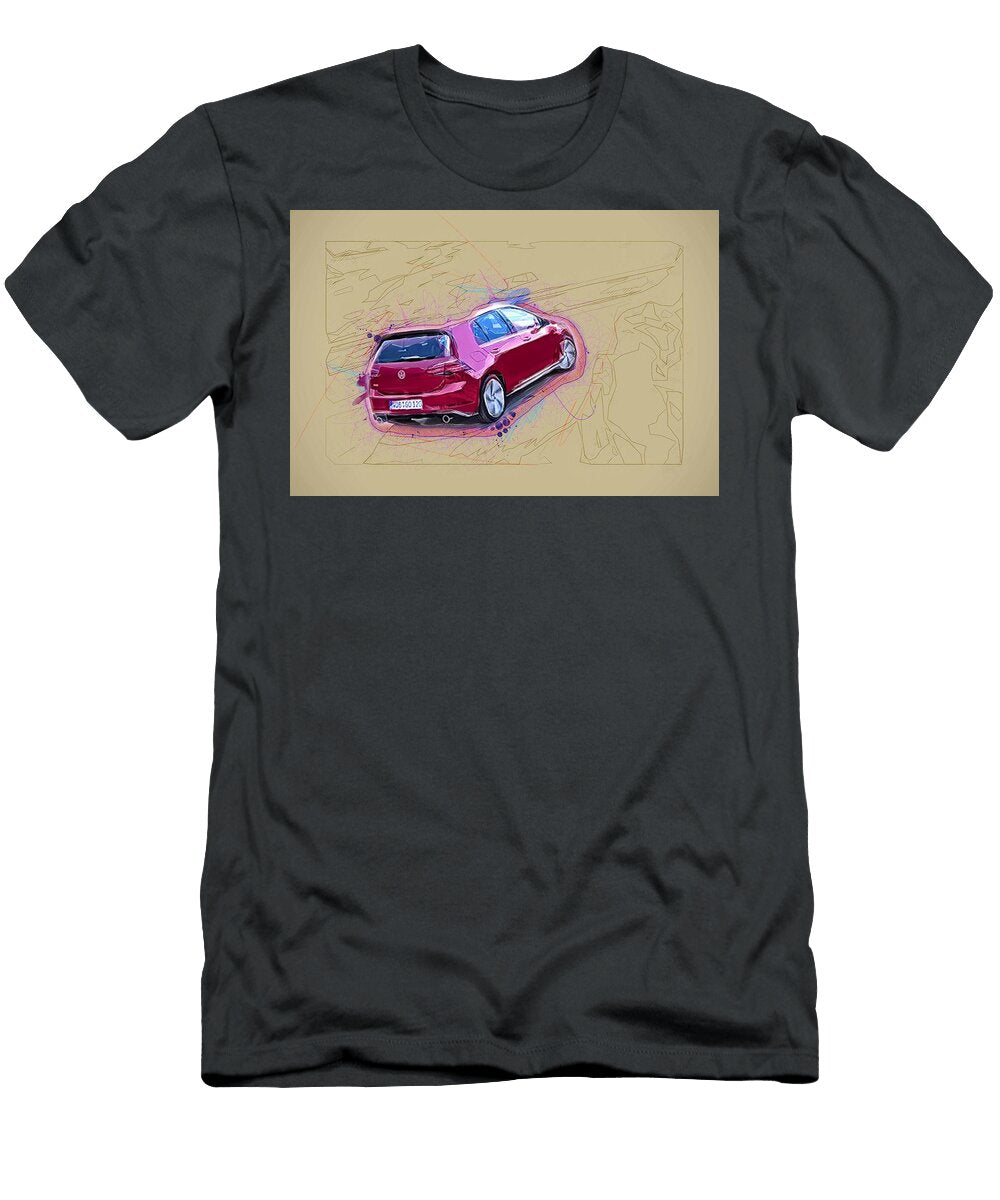 Volkswagen Golf Gti 2018 New Cars Red Hatchback German Ola Kunde T-Shirt