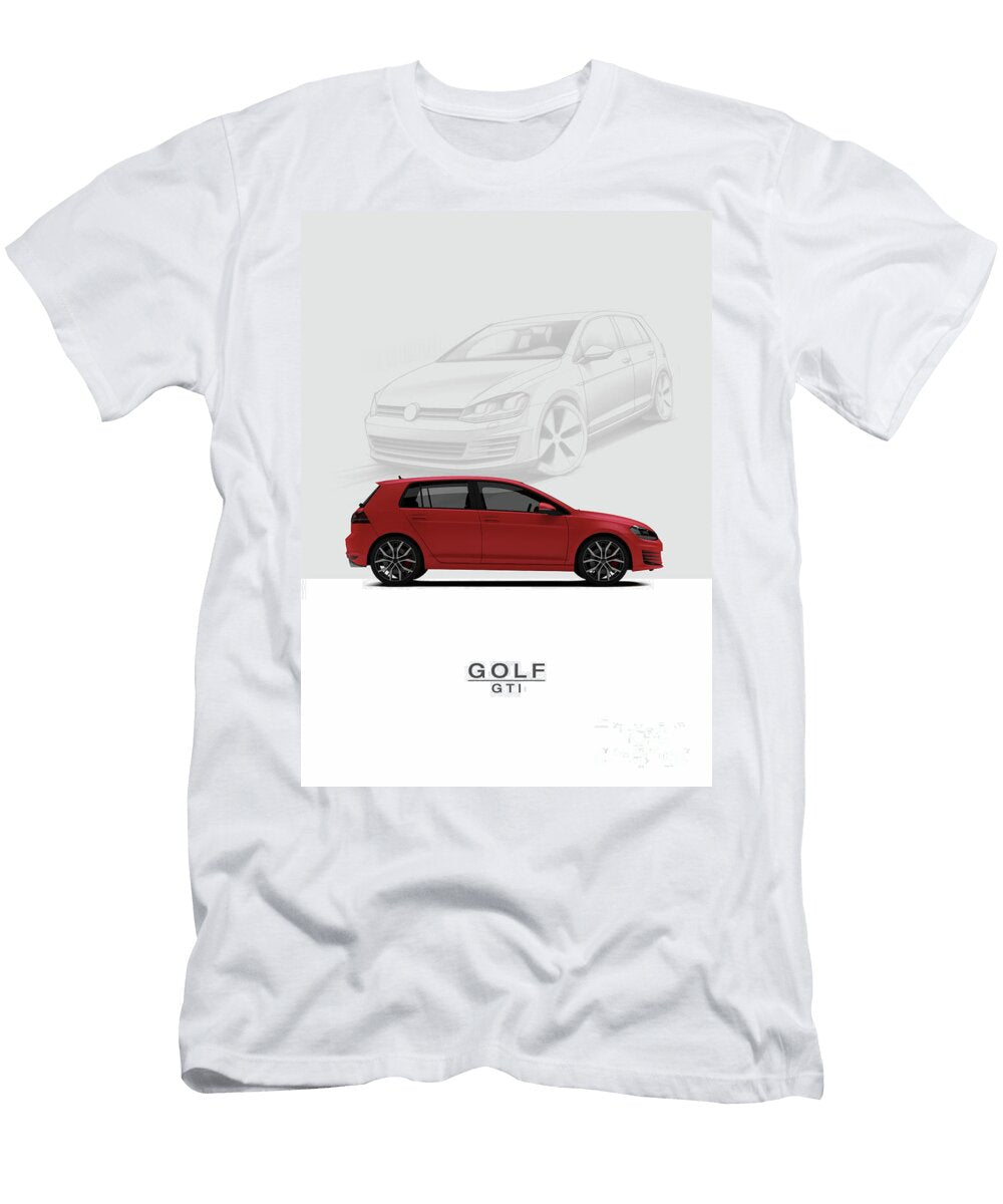 Volkswagen Golf Gti 5dr Mk Vii 2014 Red Mihai Maxim T-Shirt