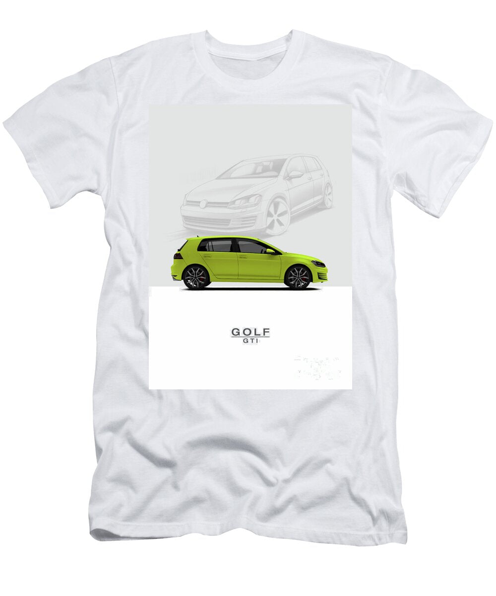Volkswagen Golf Gti 5dr Mk Vii 2014 Yellow Mihai Maxim T-Shirt