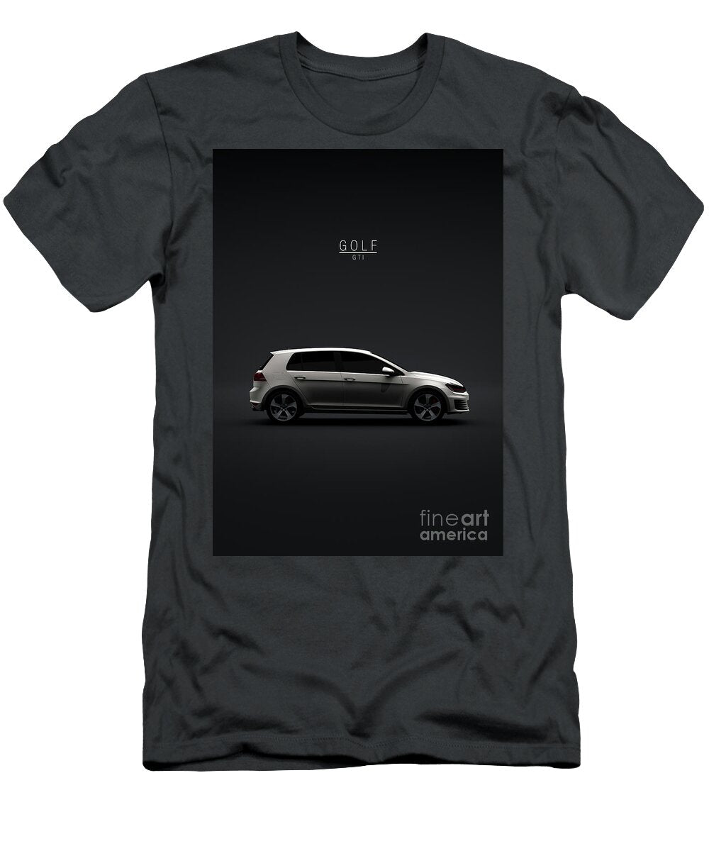 Volkswagen Golf Gti 5dr Mk Vii 2015 White Mihai Maxim T-Shirt