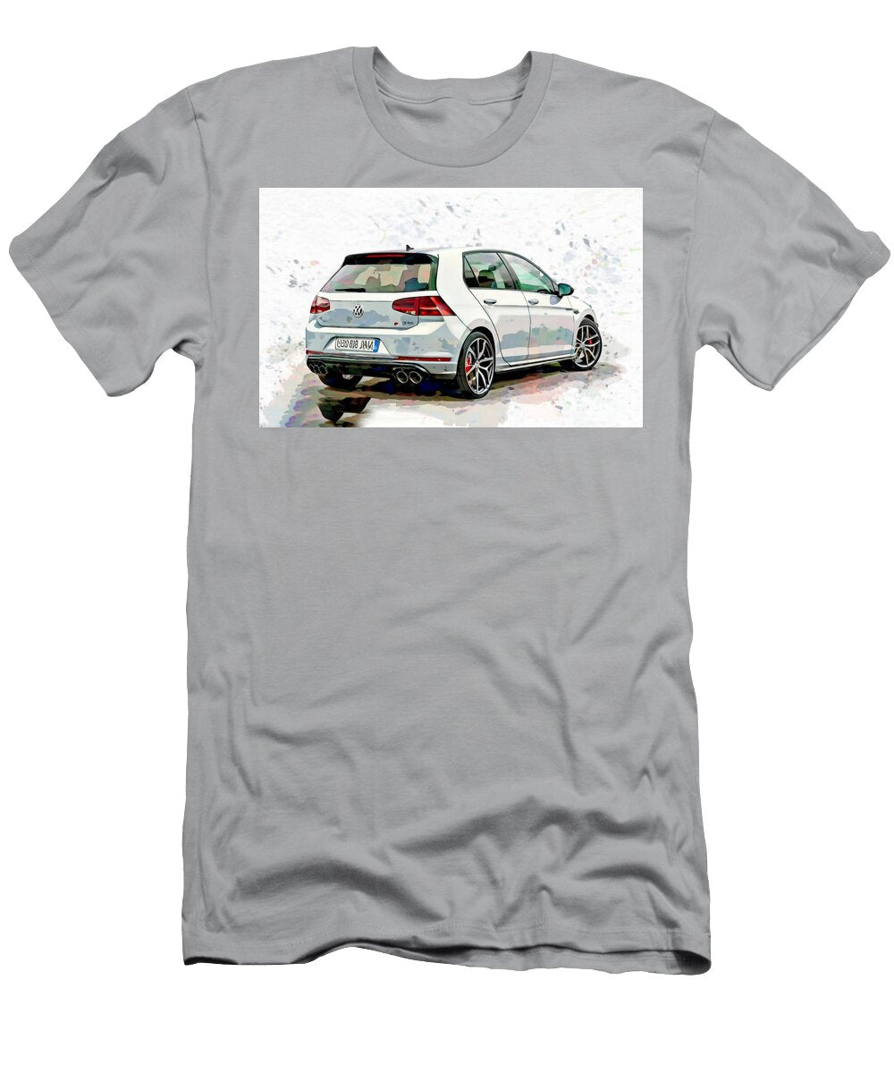 Volkswagen Golf Gti Clubsport 2021 Exterior Rear View White Hatchback Lowell Harann T-Shirt