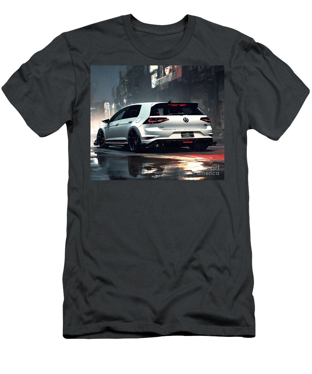 Volkswagen Golf Gti Clubsport 2021 Exterior White Hatchback New White Golf Gti Cortez Schinner T-Shirt