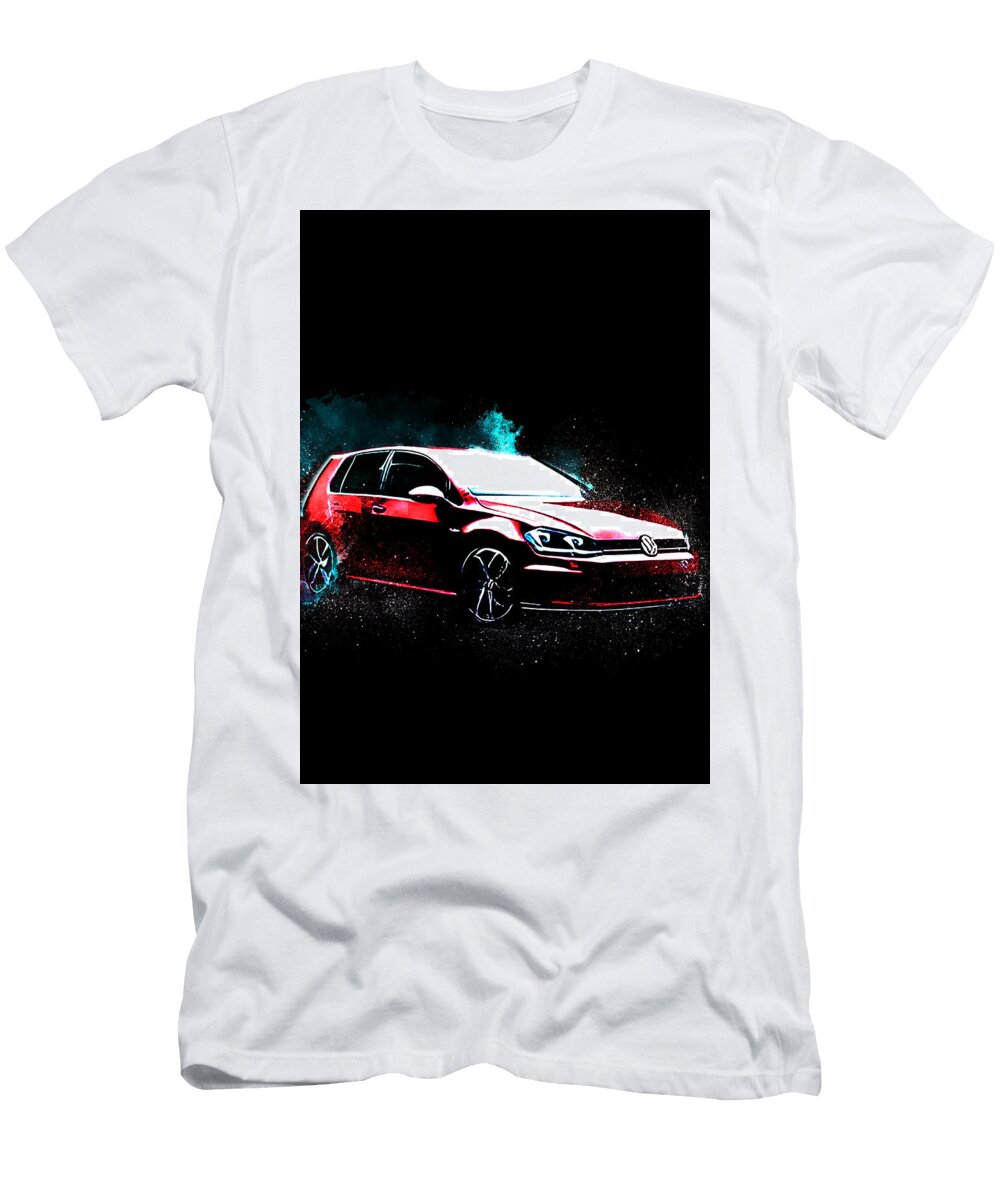 Volkswagen Golf Gti Volkswagen Hatchback Red Edgar Dorice T-Shirt