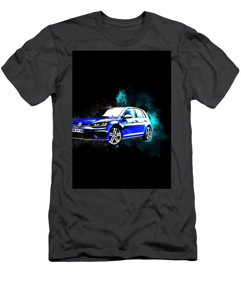 Volkswagen Golf R Volkswagen Compact Hatchback Blue Edgar Dorice T-Shirt