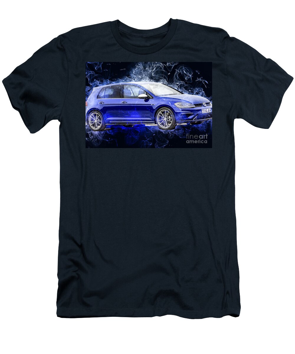 Volkswagen Golf R Volkswagen Compact Hatchback Blue Marietta Beatty T-Shirt