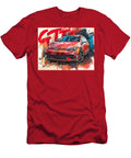 Volkswagen Gti in Bold Colors Volkswagen Golf Gti 2023 Hatchback Red Sports Car Abstract Car Art Red Hollie Love T-Shirt