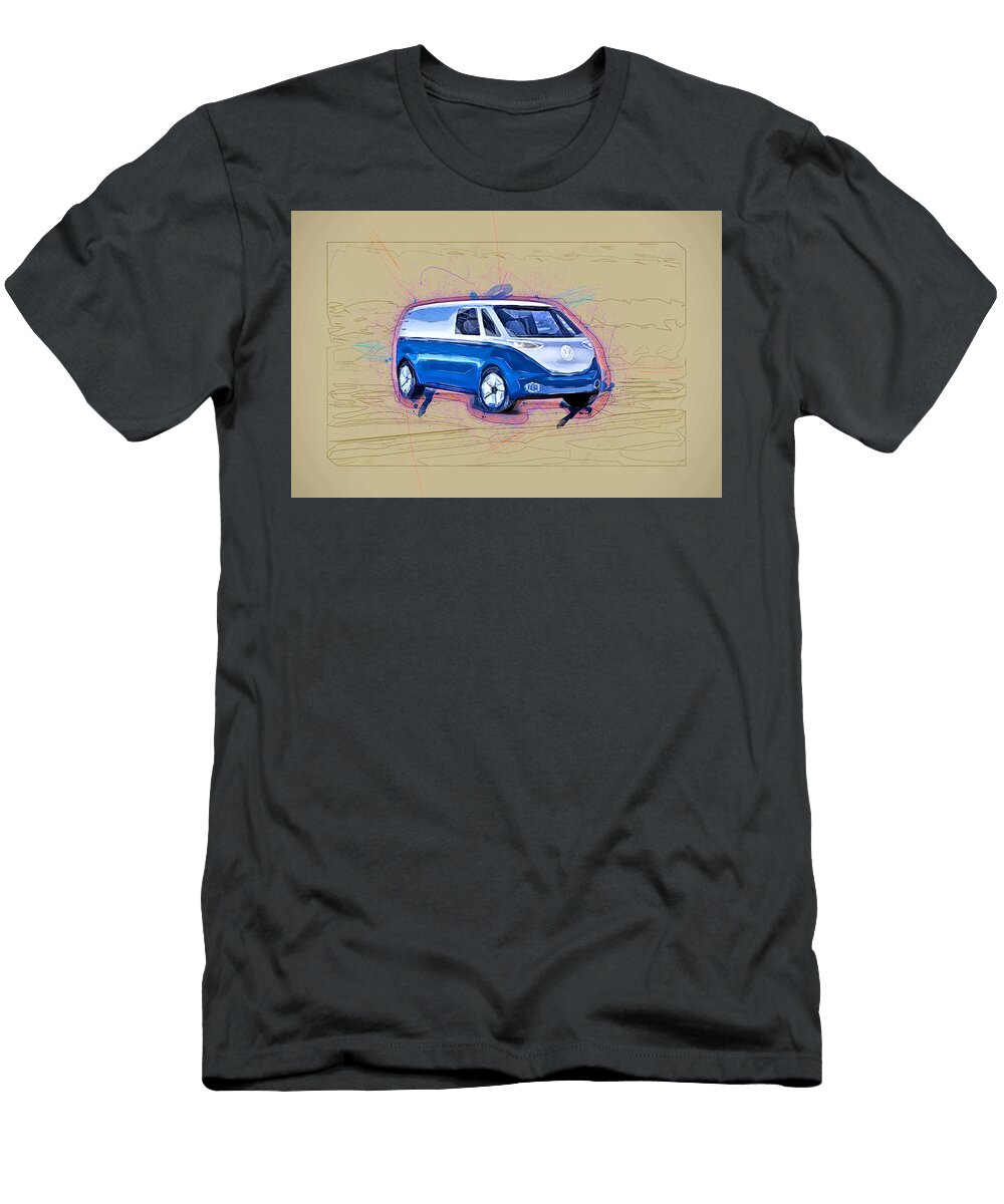Volkswagen Id Buzz Cargo 2019 Cars Electric Minivan German Ola Kunde T-Shirt