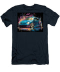 Volkswagen New Beetle 2000 Hatchback Abstract Art Colorful Car Vibrant Blue Car Art Hollie Love T-Shirt