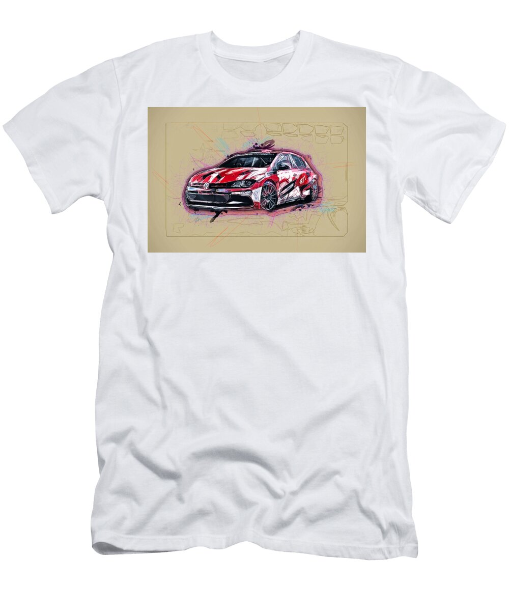 Volkswagen Polo Gti R5 Garage Tuning Hatchback German Cars Ola Kunde T-Shirt