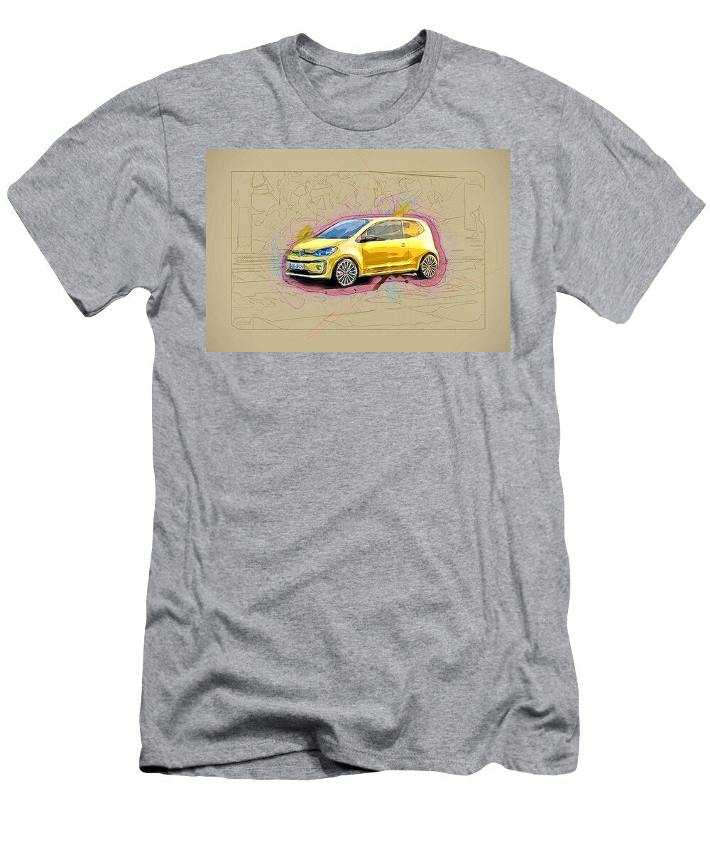Volkswagen Up 2017 Yellow Hatchback New Cars Small Ola Kunde T-Shirt
