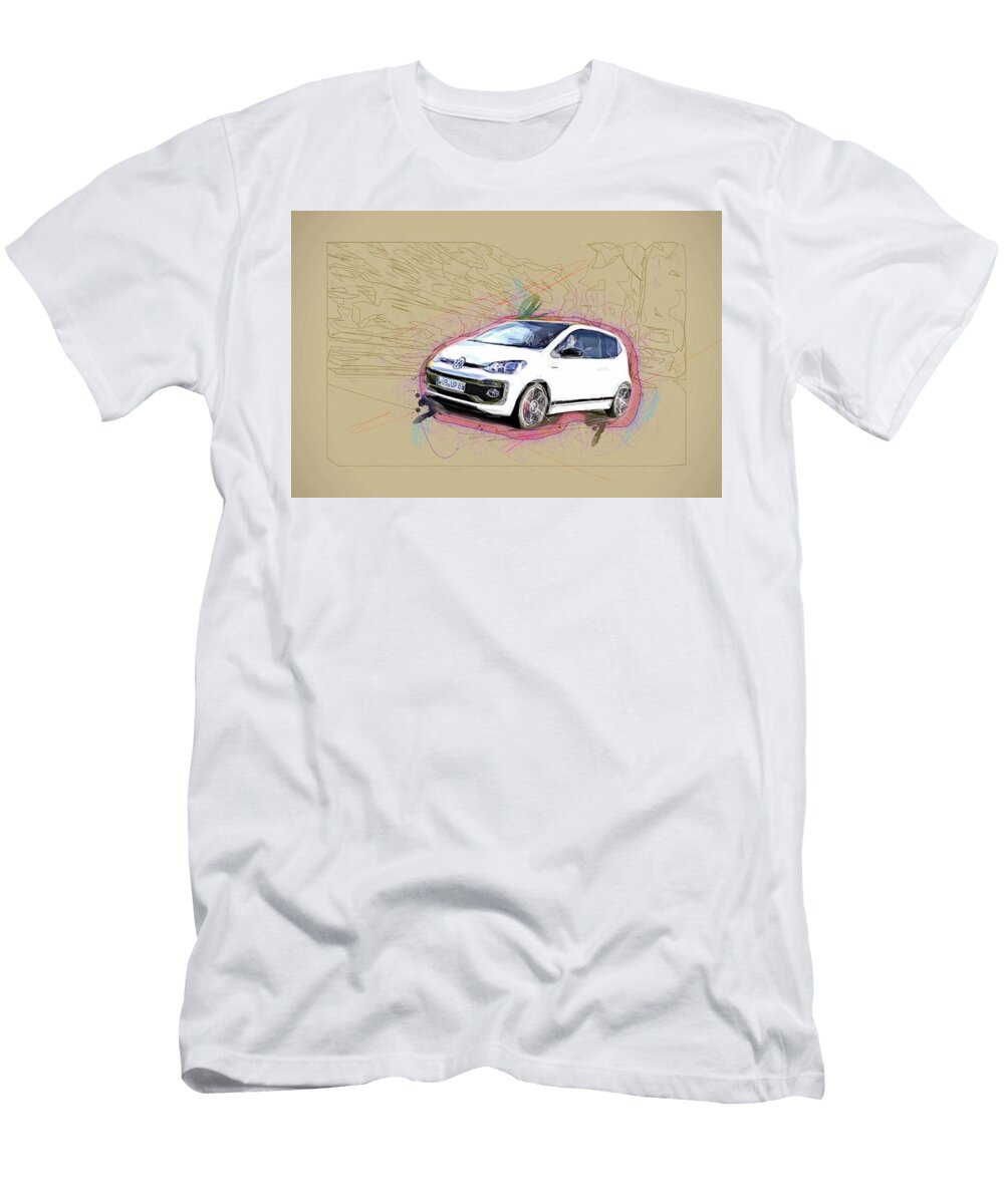 Volkswagen Up Gti Concept 2017 White VW New Cars Hatchback Ola Kunde T-Shirt