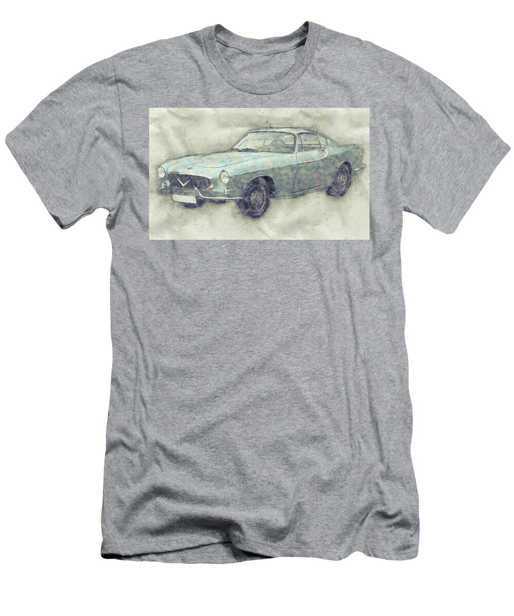 Volvo P1800 Sports Car 1 Automotive Art Car Posters Studio Grafiikka T-Shirt