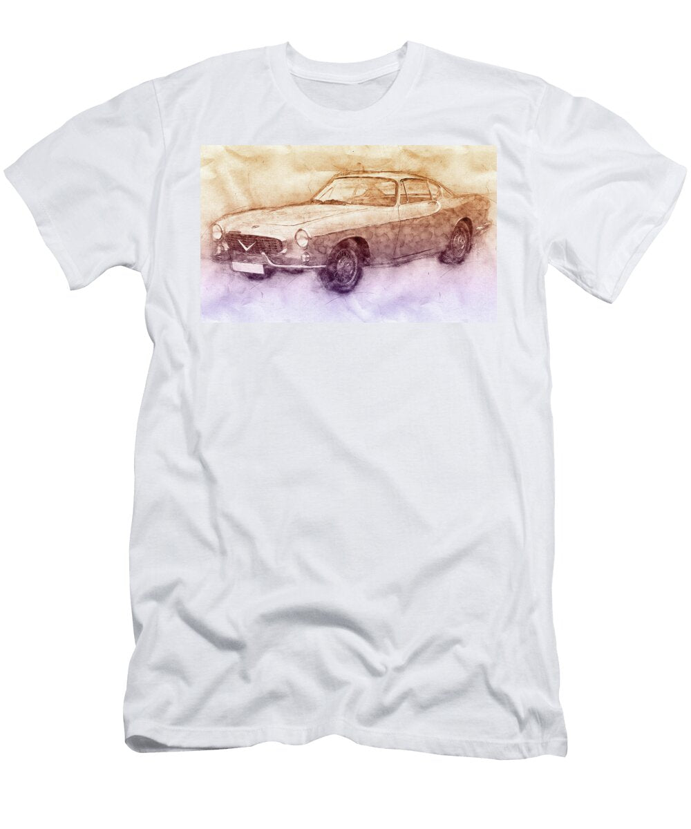 Volvo P1800 Sports Car 2 Automotive Art Car Posters Studio Grafiikka T-Shirt