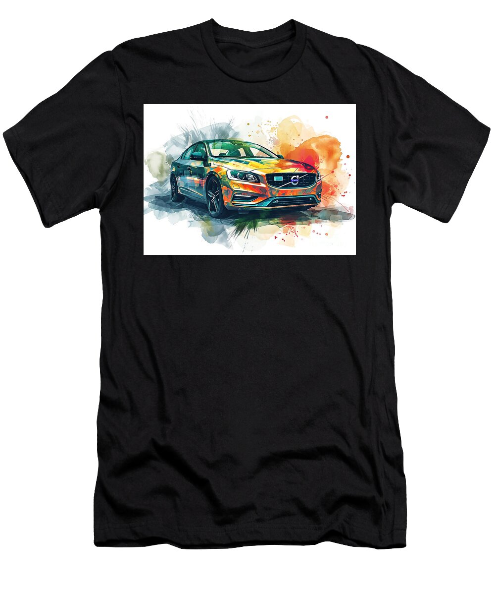 Volvo S60 Auto Vibrant Colors Clark Leffler T-Shirt