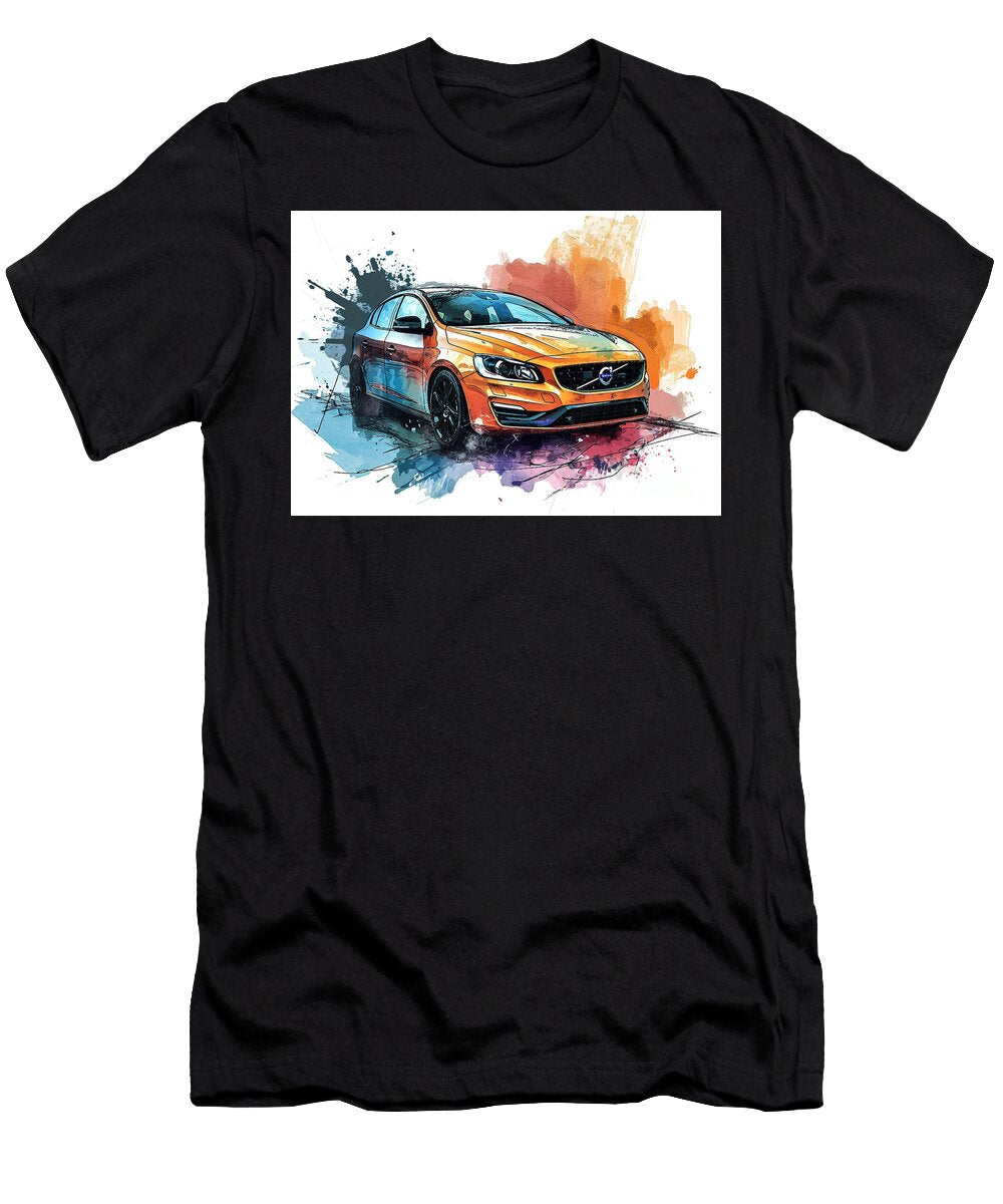 Volvo V40 Rdesign Watercolor Abstract Vehicle Clark Leffler T-Shirt