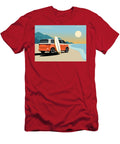 VW Buzz Orange Surf Van Vector Illustration John Cassella T-Shirt