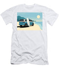VW Buzz Surf Van Vector Illustration John Cassella T-Shirt