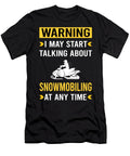 Warning Snowmobiling Snowmobile Petrona Romero T-Shirt