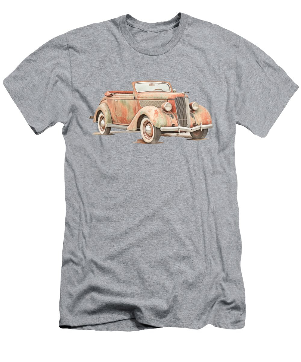 Watercolor 165 1936 Ford Coupe Convertible Peter Lopez T-Shirt