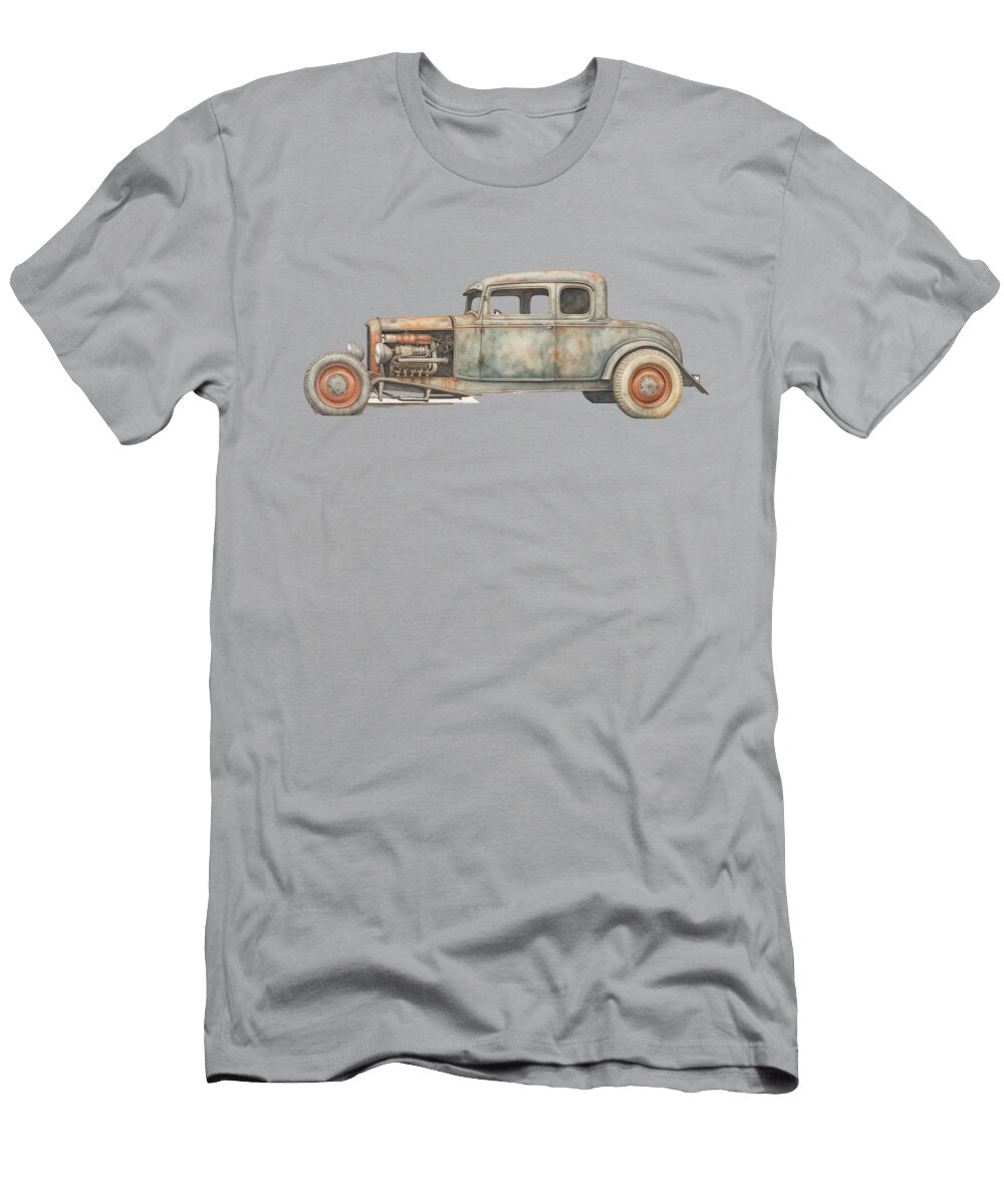 Watercolor 1933 Ford Five Window Coupe Peter Lopez T-Shirt