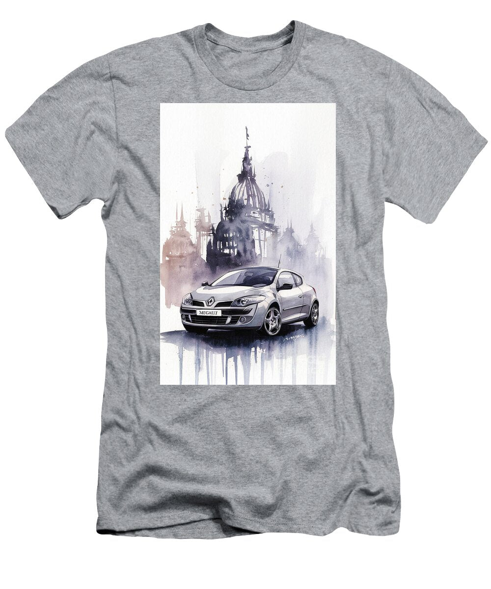 Watercolor 2009 Renault Megane Trophy Armand Hermann T-Shirt
