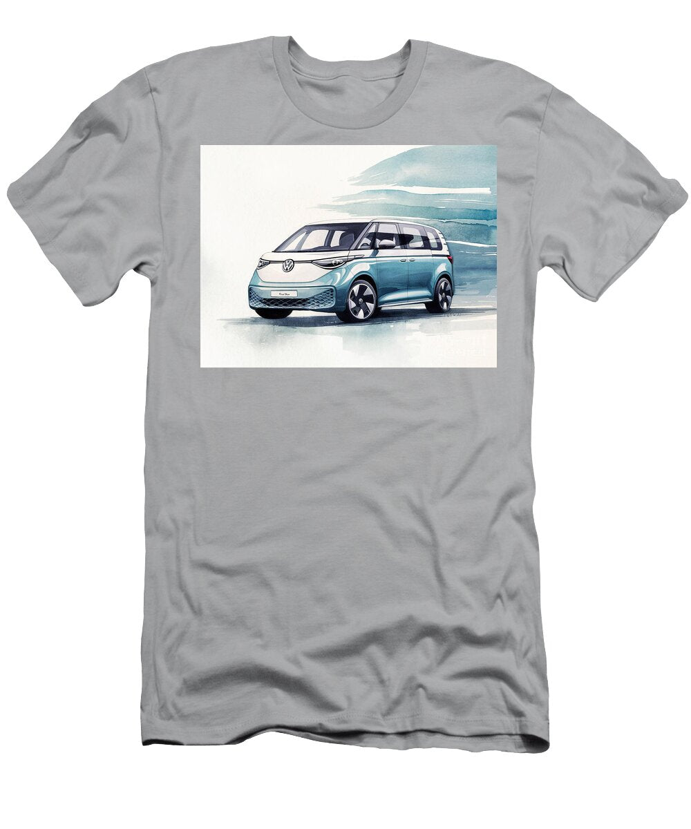 Watercolor 2021 Electric Id Life Volkswagen Cars Donato Williamson T-Shirt
