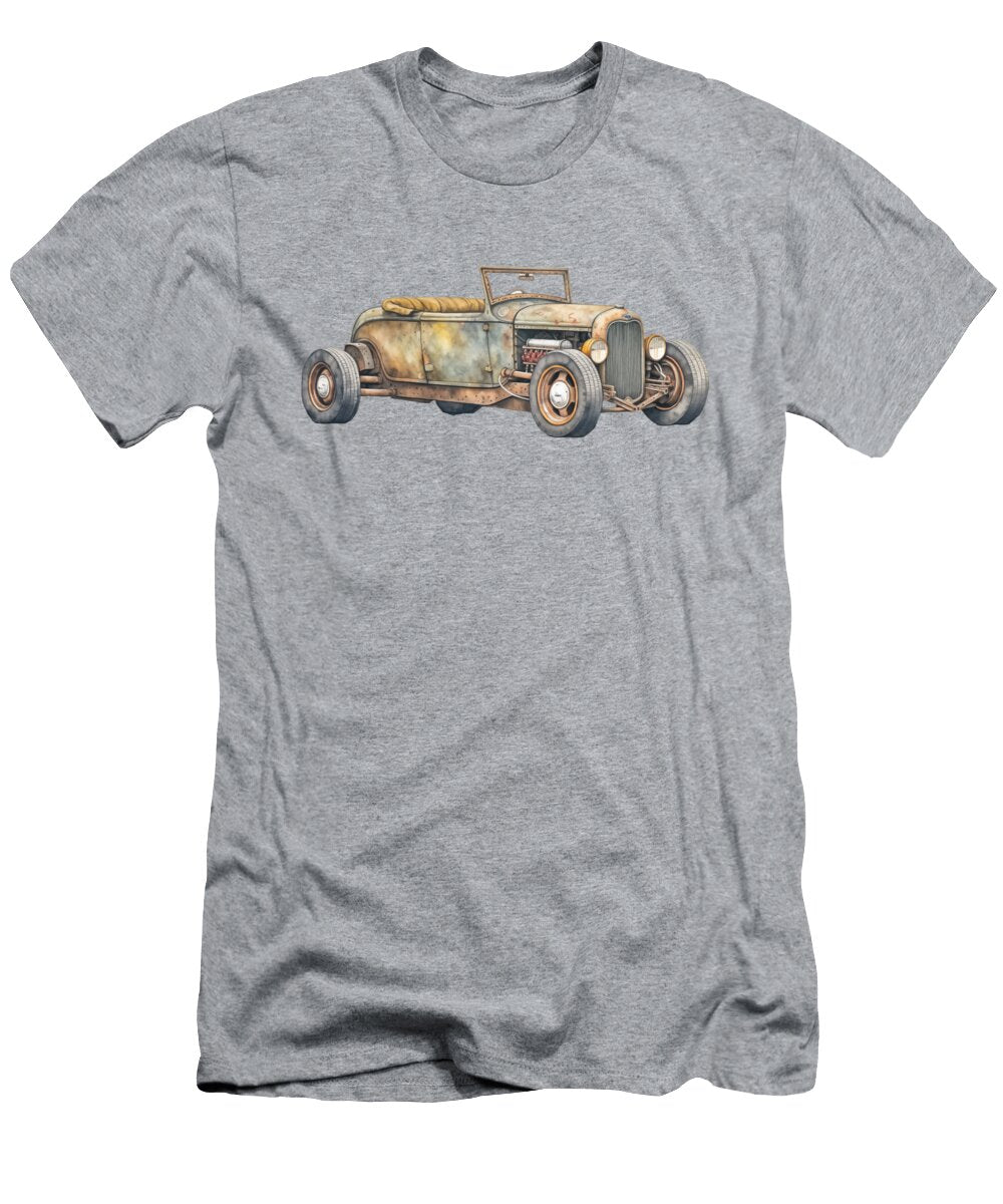 Watercolor 32 Ford Roadster Top Down Peter Lopez T-Shirt