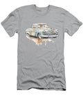 Watercolor 50s Pale Blue Coupe Peter Lopez T-Shirt