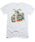 Watercolor Classic Chopper Motorcycle Marian Voicu T-Shirt