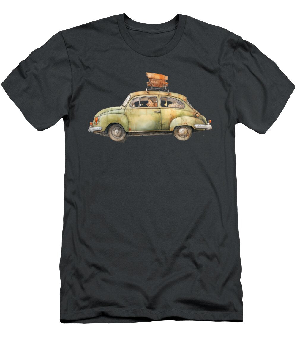Watercolor Coupe Number 85 Peter Lopez T-Shirt