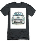 Watercolor Miniature Car a Mini Cooper S 2021 Green Hatchback Compact British Detailed Artistic Vehi Henry George T-Shirt