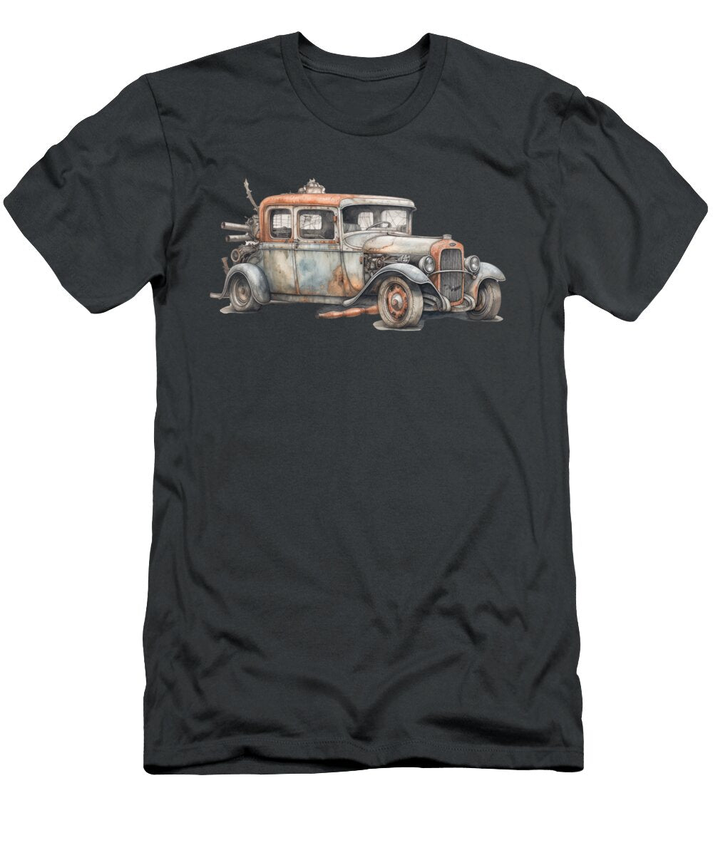 Watercolor of 1930 Ford Jalopy Peter Lopez T-Shirt