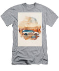 Watercolor Painting of a Minivan in a Sunset Landscape Kari Goldfalse T-Shirt