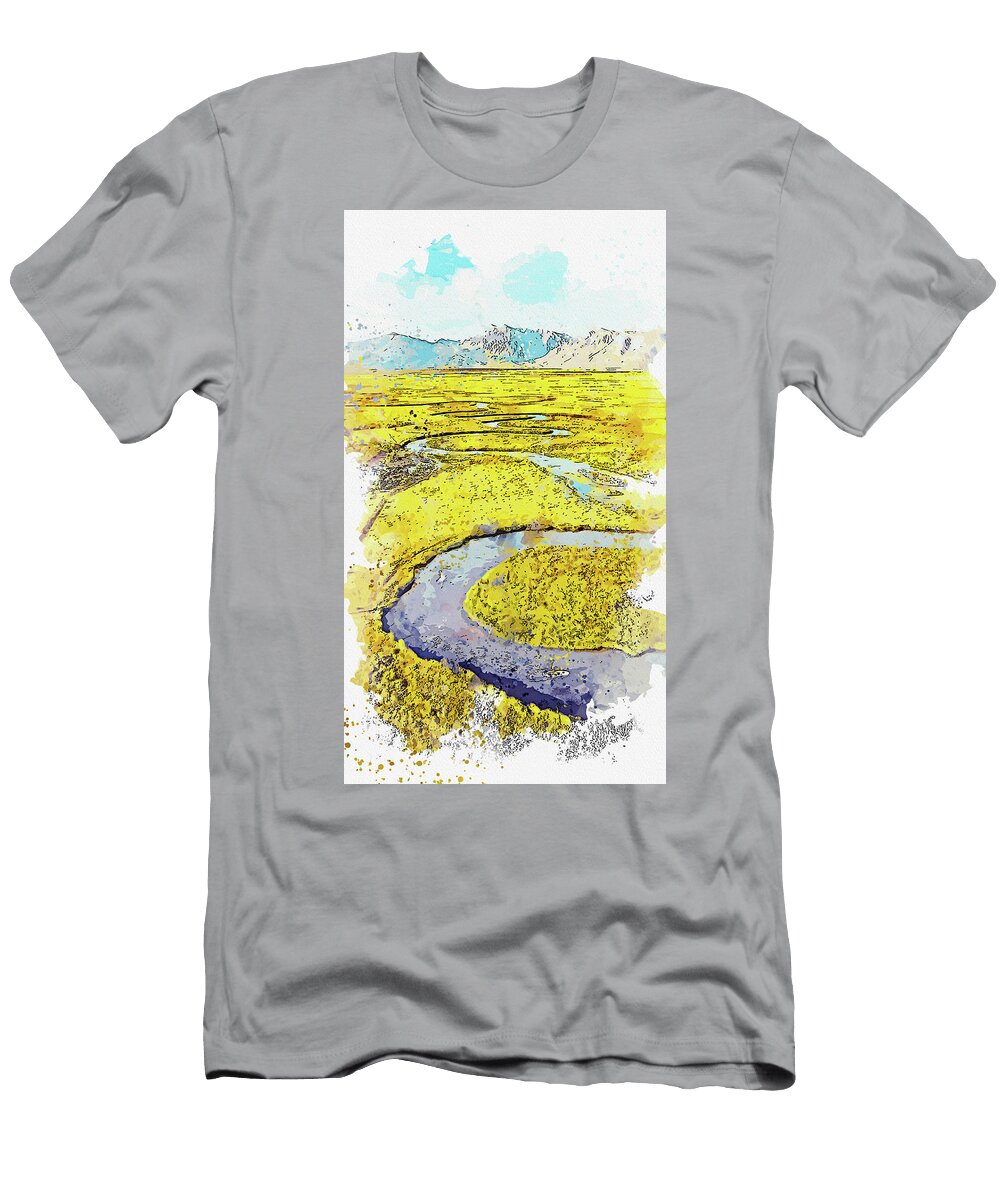Watercraft on River Ca By Ahmet Asar Asar Studios Celestial Images T-Shirt