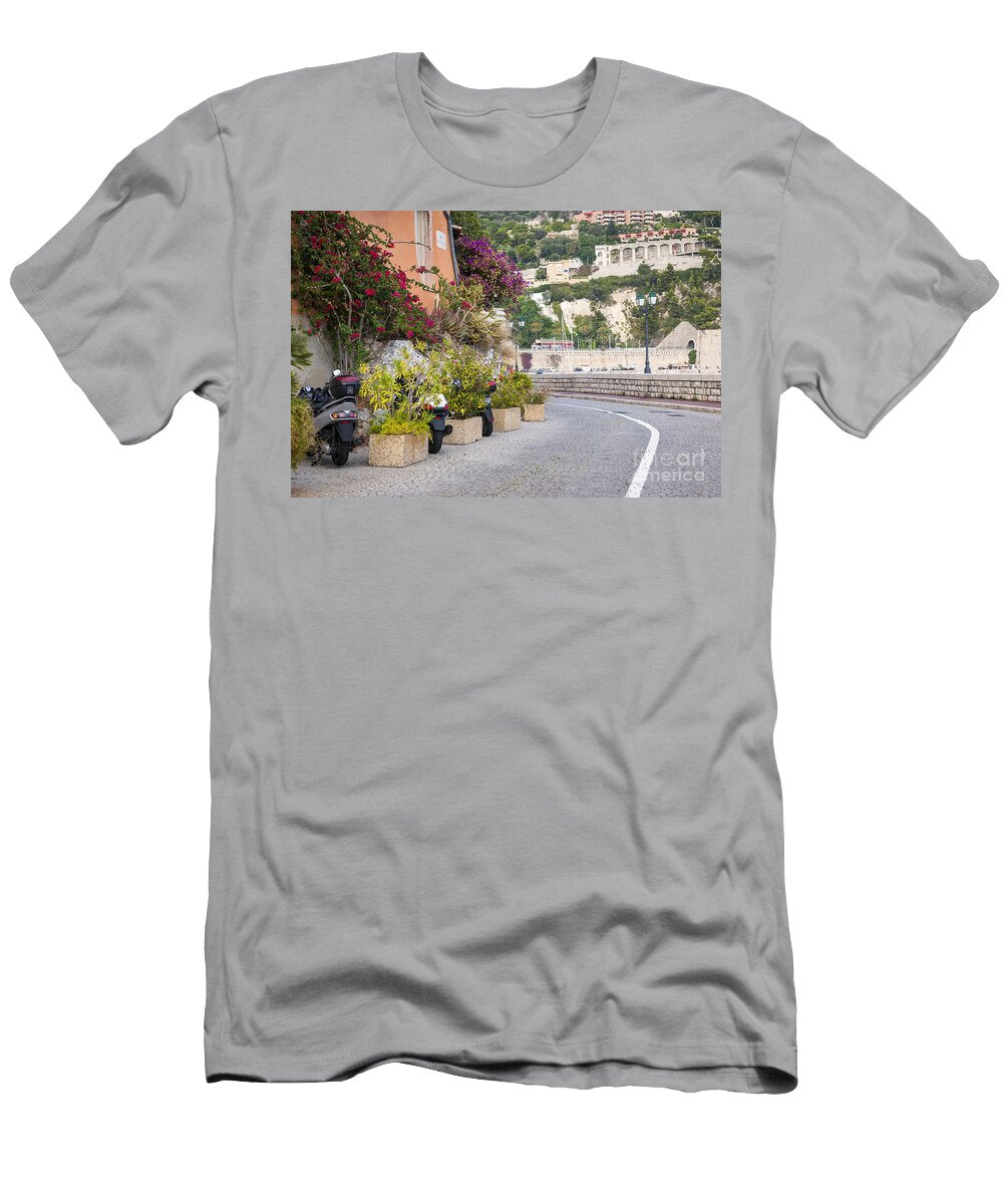 Waterfront Street in Villefranche Sur Mer Elena Elisseeva T-Shirt