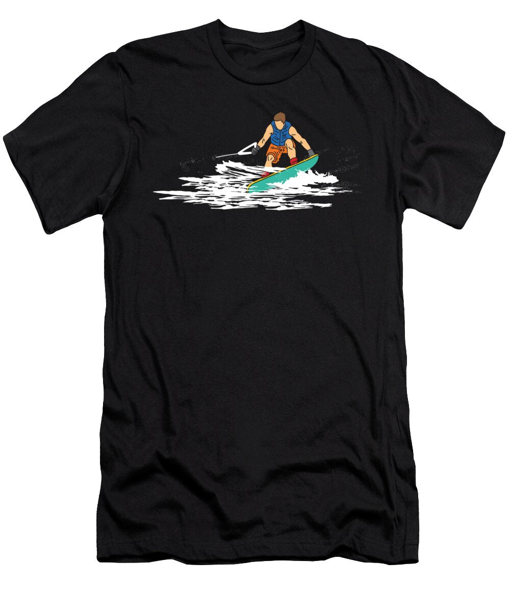 Waterski Skiing Motorboat Water Sports Waterskier Ocean Skiing Gift Thomas Larch T-Shirt