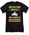 Weekend Forecast Snowmobiling Snowmobile Petrona Romero T-Shirt