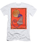 Whimsical Cat Under Swirling Moon Annastaysia Savage T-Shirt