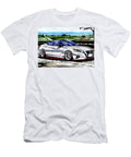 White Nissan Altima Custom Car Illustration Destiney Sullivan T-Shirt