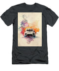 White Sports Honda Civic Hatchback Car Watercolor Art Rear View Kari Goldfalse T-Shirt
