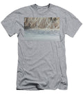 Winding Desert Lines Body of Water Beside Mountain Nubra Valley Hunder India Julien T-Shirt