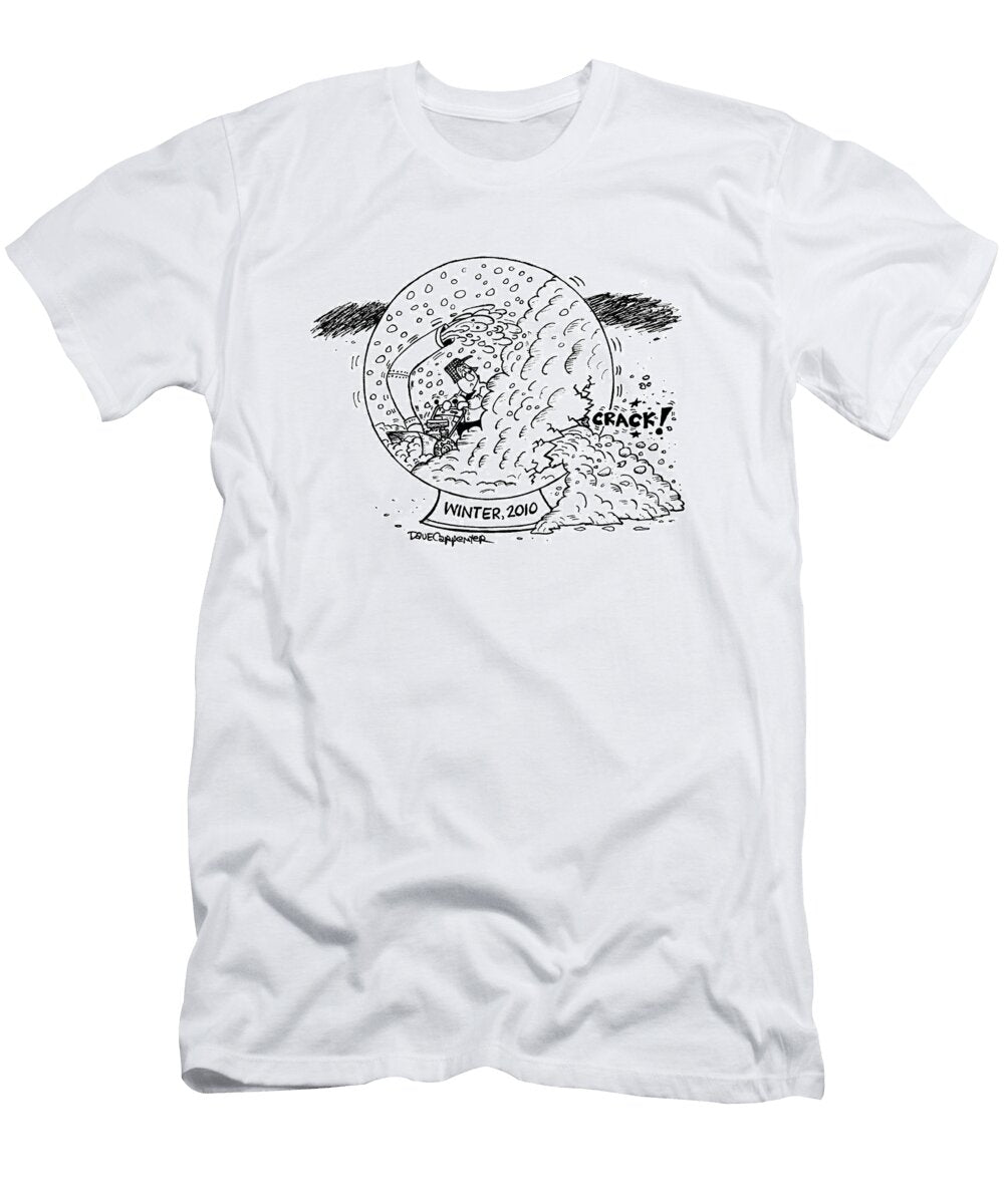 Winter 2010 Snow Breaks Snow Globe Dave Carpenter No Index T-Shirt