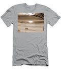 Winter Beach Morning Sepia Bill Pevlor T-Shirt