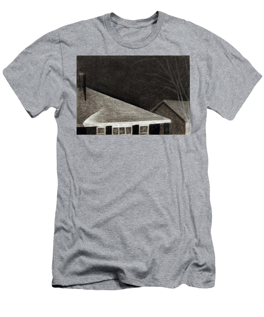 Winter Night Roof Line Bruce Bodden T-Shirt