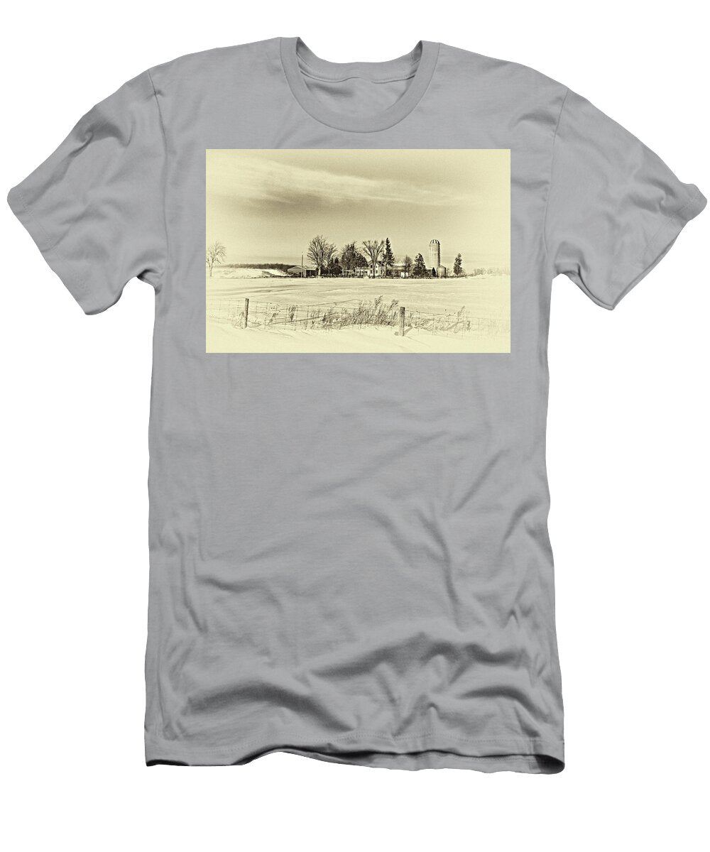 Winter Ontario Farm Sepia Steve Harrington T-Shirt