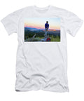 Woman Stands and Watches the Sunset Hannah Dewey T-Shirt