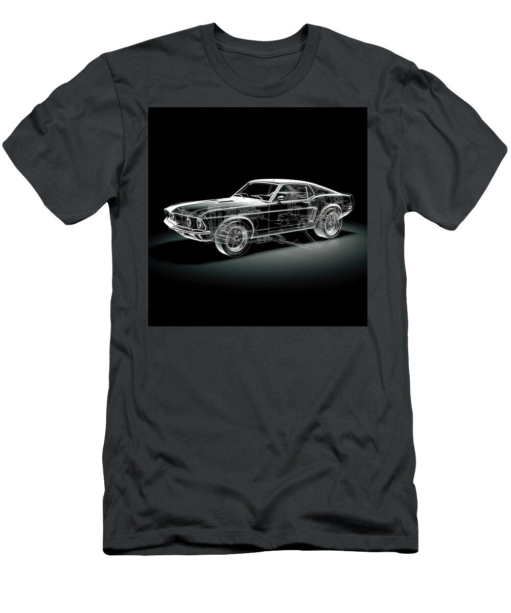 X Ray of 1969 Mustang Boss 429 Yo Pedro T-Shirt