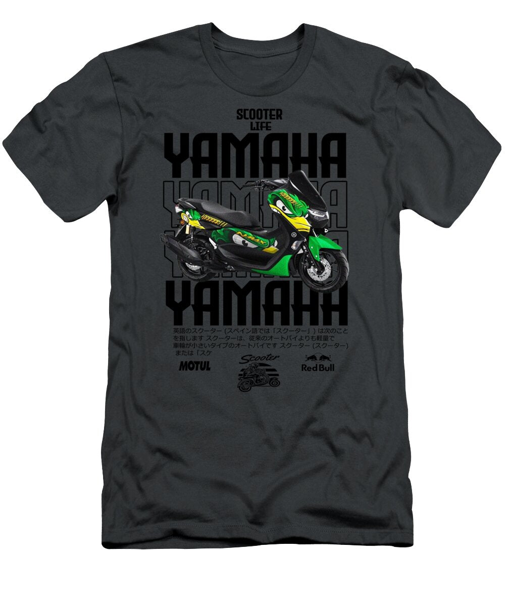 Yamaha Scooter Fondo Blanco Moto Gallery Reverie T-Shirt