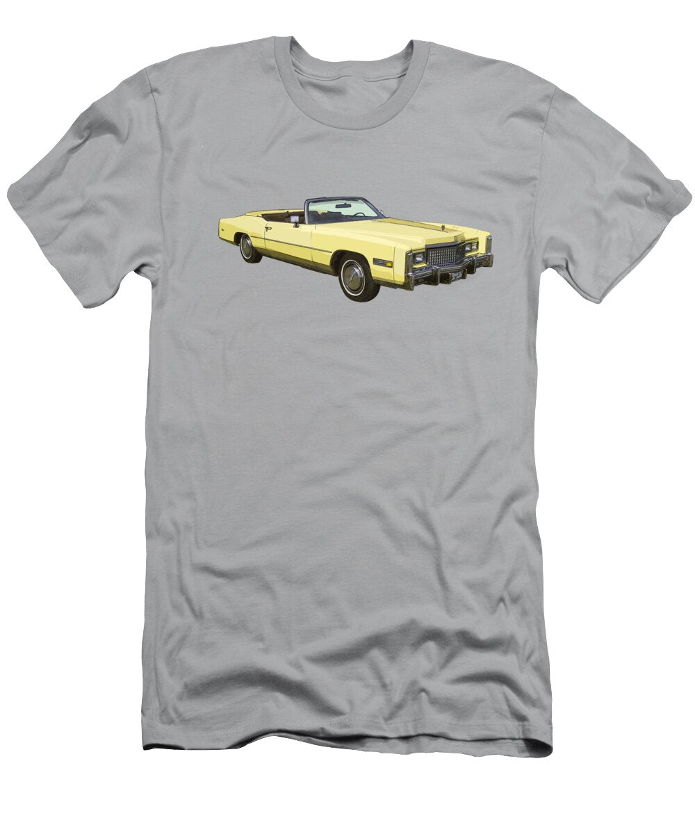 Yellow 1975 Cadillac Eldorado Convertible Keith Webber Jr T-Shirt