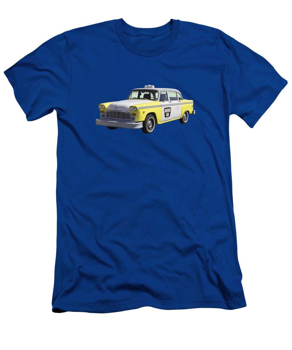 Yellow and White Checker Cab Keith Webber Jr T-Shirt